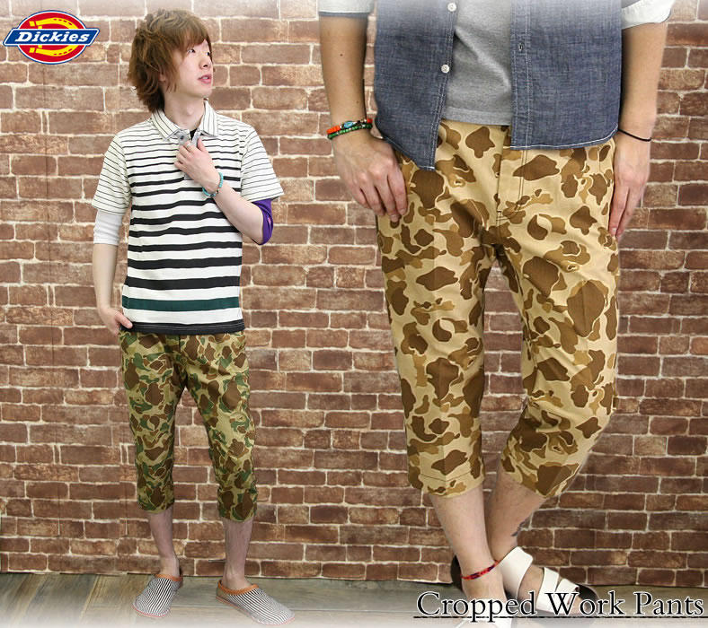 Dickies（ディッキーズ） クロップドパンツ ハンターカモフラ アンクル