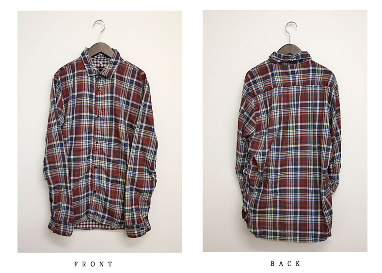 新品同様 JOHNBULL ジョンブル チェック柄 シャツ カットソー ブラウス バンドカラー チュニック 長袖 ベージュ系 レディース 古着 中古 USED 楽天市場】チェック（ブランドジョンブル）（シャツ・ブラウス