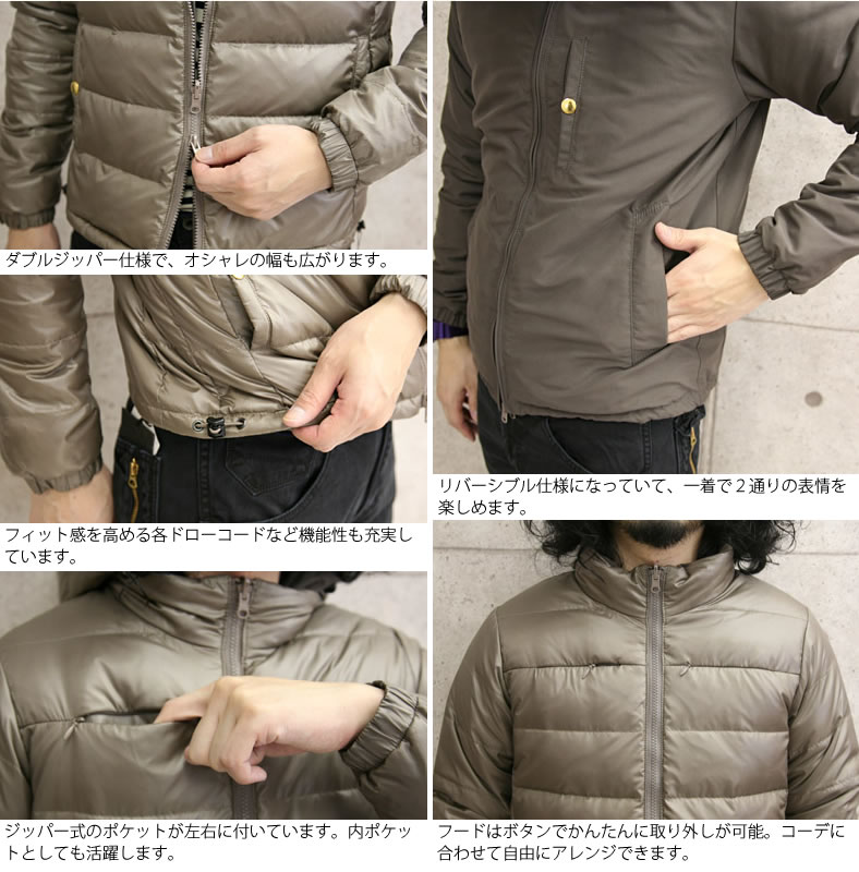 JOHNBULL ジョンブル ダウン コート Johnbull ジョンブル ダウンジャケット メンズ 2WAY エコダウン