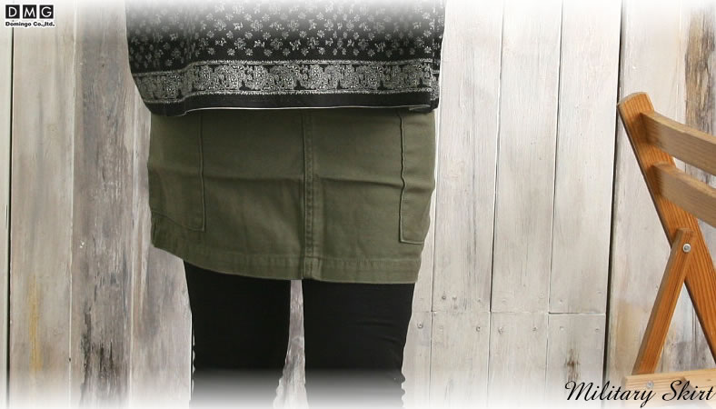D.M.G. 55%OFF / ミリタリー スカート D.M.G ドミンゴ DMG ボトムス