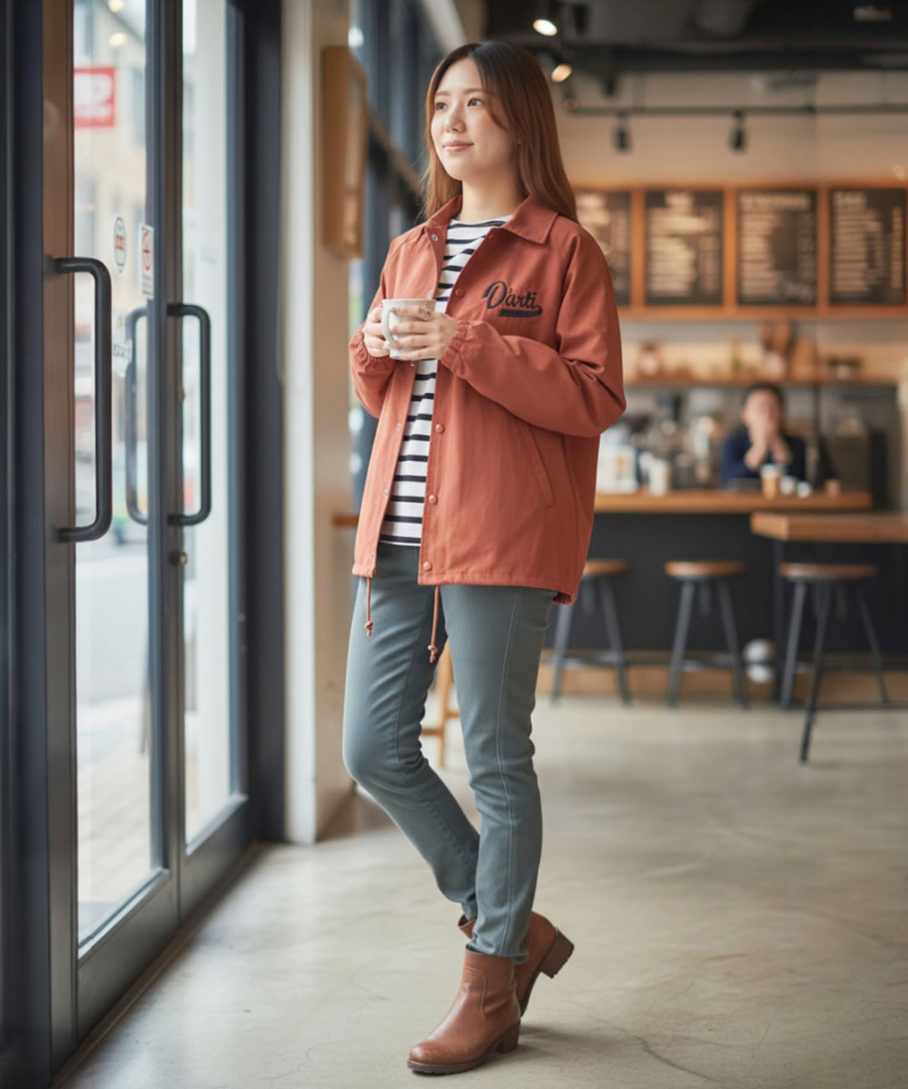 ダルチザン コーチジャケット サイドポケット 実用ディテール