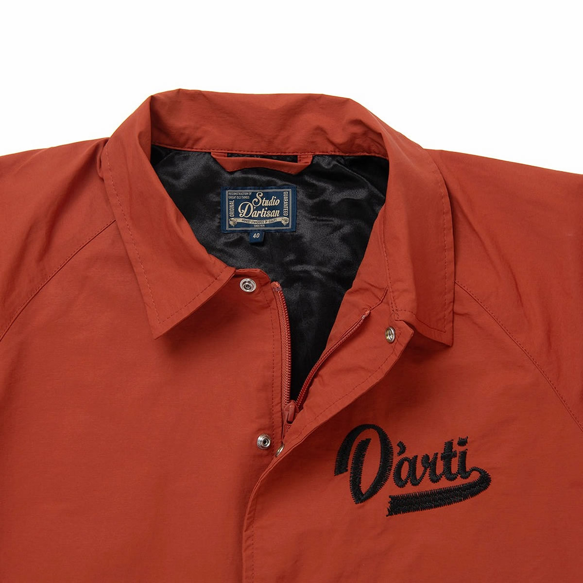 STUDIO D'ARTISAN コーチジャケット 全体シルエット アメカジスタイル