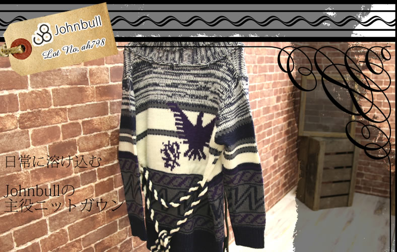 Johnbull（ジョンブル） Johnbull 1 3ウールカウチンニットコート