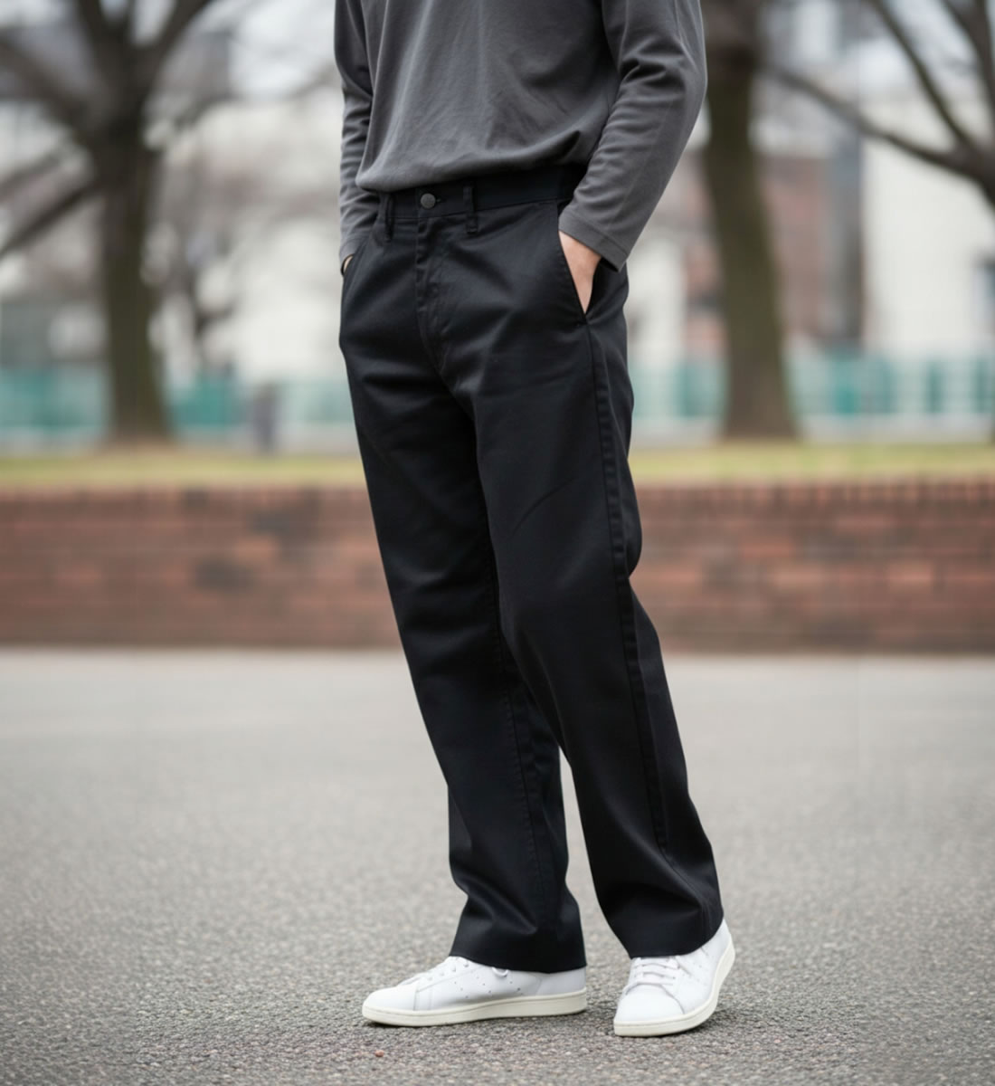 bukht ブフト 18AW 日本製 CLASSIC TROUSERS CHARCOAL PIN CHECK ピンチェック クラシックトラウザーズ BV-95812 2(M) チャコールグレー パンツ スラックス 微フレア ボトムス【新古品】【中古】【bukht】 BUKHT - bukht ブフト 18AW 日本製 CLASSIC TROUSERS CHARCOAL PIN