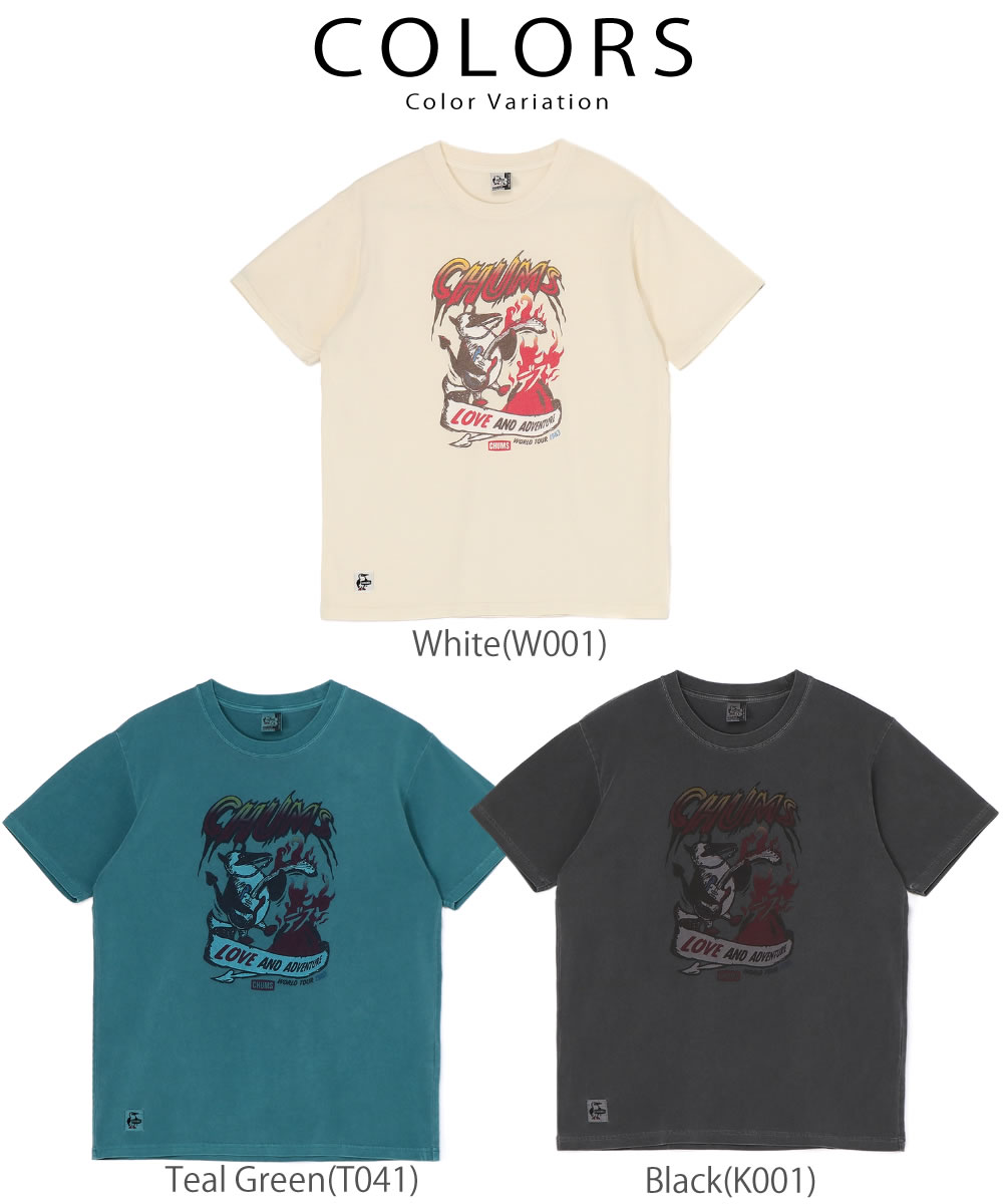 CHUMS（チャムス） Tシャツ 半袖Tシャツ 70年代 メタルバンド Tシャツ