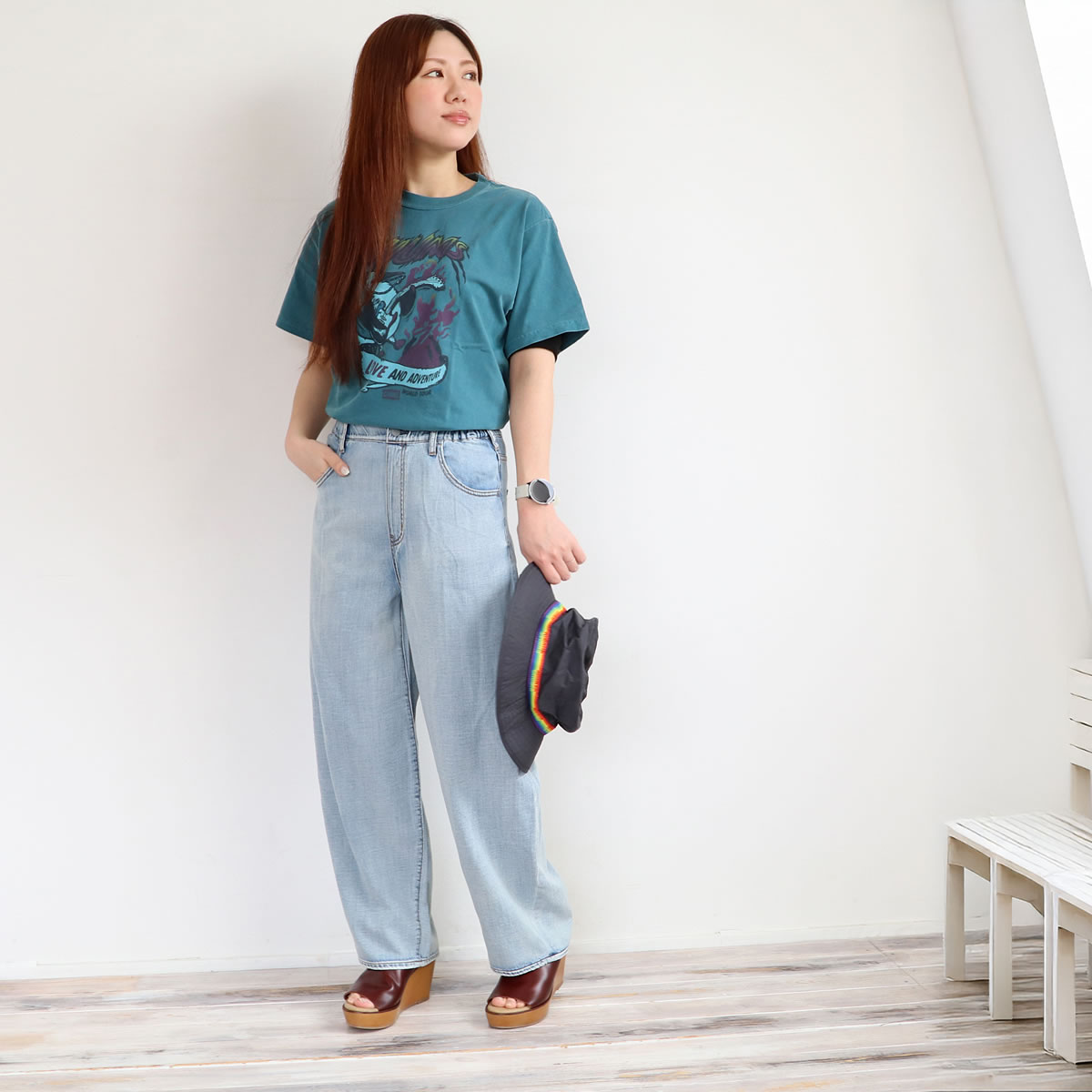 CHUMS（チャムス） Tシャツ 半袖Tシャツ 70年代 メタルバンド Tシャツ 