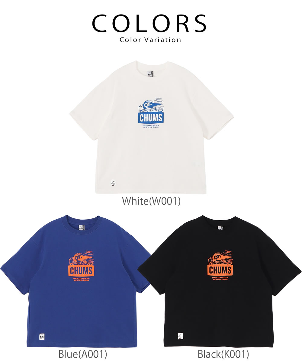 チャムス Tシャツ CHUMS スペースブービーTシャツ オーバーサイズ ロゴTシャツ 宇宙 レディース メンズ アメカジ CHUMS チャムス Tシャツ スペースブービーTシャツ オーバー