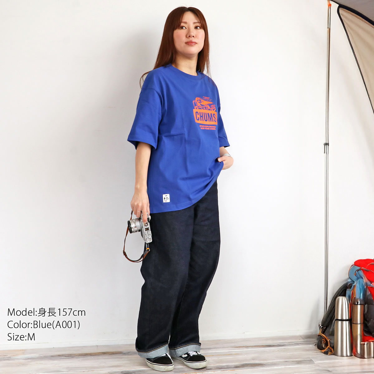 CHUMS チャムス Tシャツ スペースブービーTシャツ オーバー