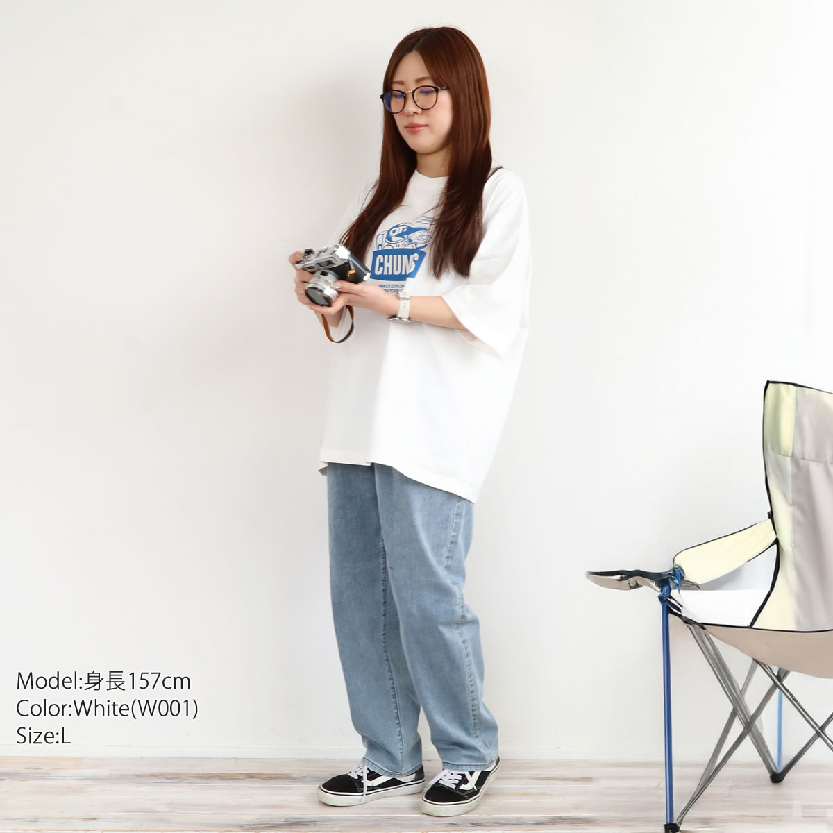 たまにす☆あちゃちゅむムチャチャ☆プルオーバー☆大人サイズ CHUMS チャムス Tシャツ スペースブービーTシャツ オーバー