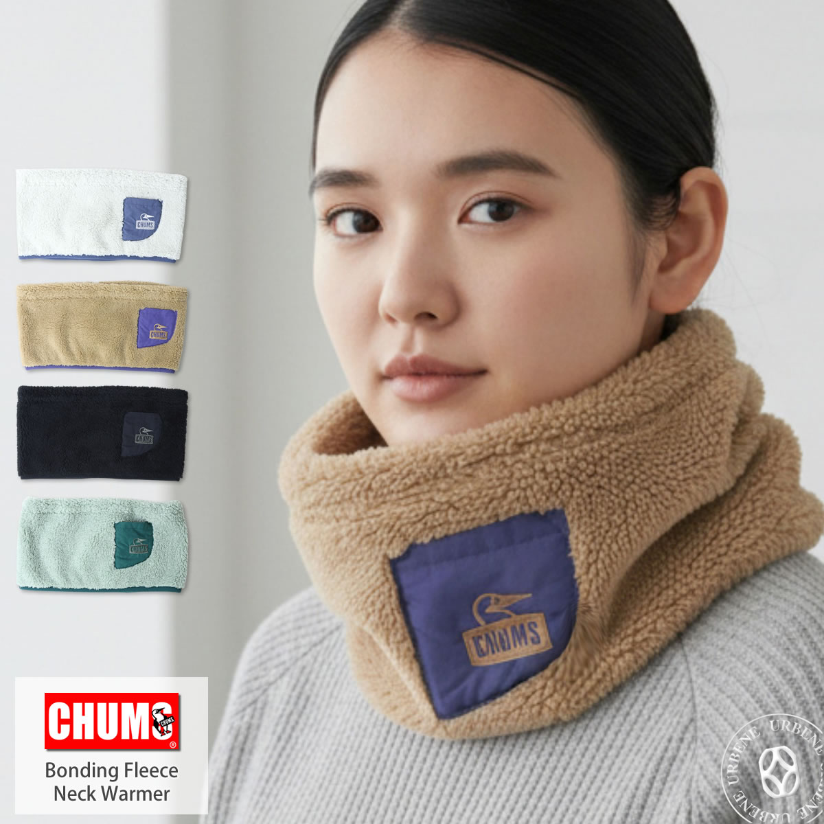 CHUMS（チャムス） ボンディングフリース ネックウォーマー フィット