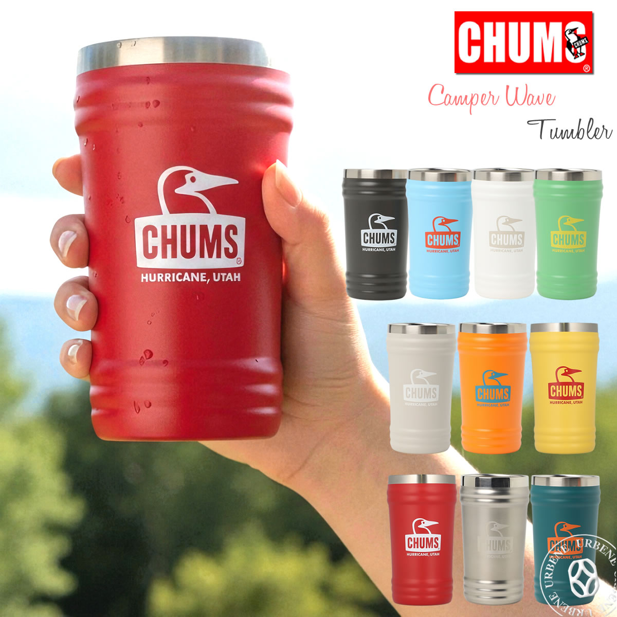 CHUMS キャンパーウェーブタンブラー 360ml 5個 CHUMS（チャムス） キャンパーウェーブタンブラー 360ml 真空断熱 保冷