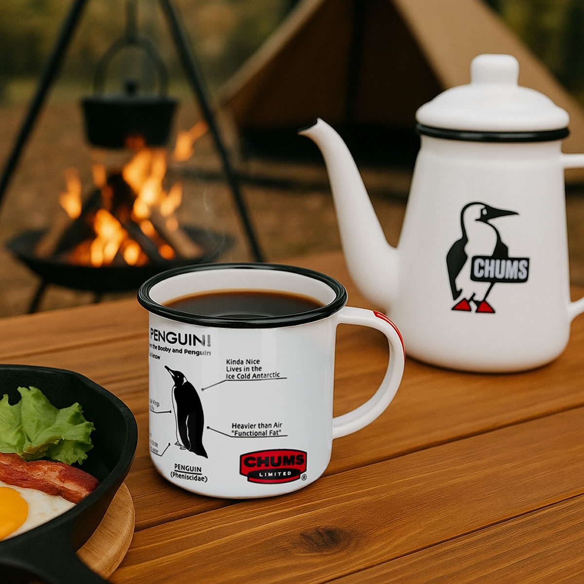 CHUMS（チャムス） 琺瑯 エナメルマグカップ Enamel Mug 375ml スープ
