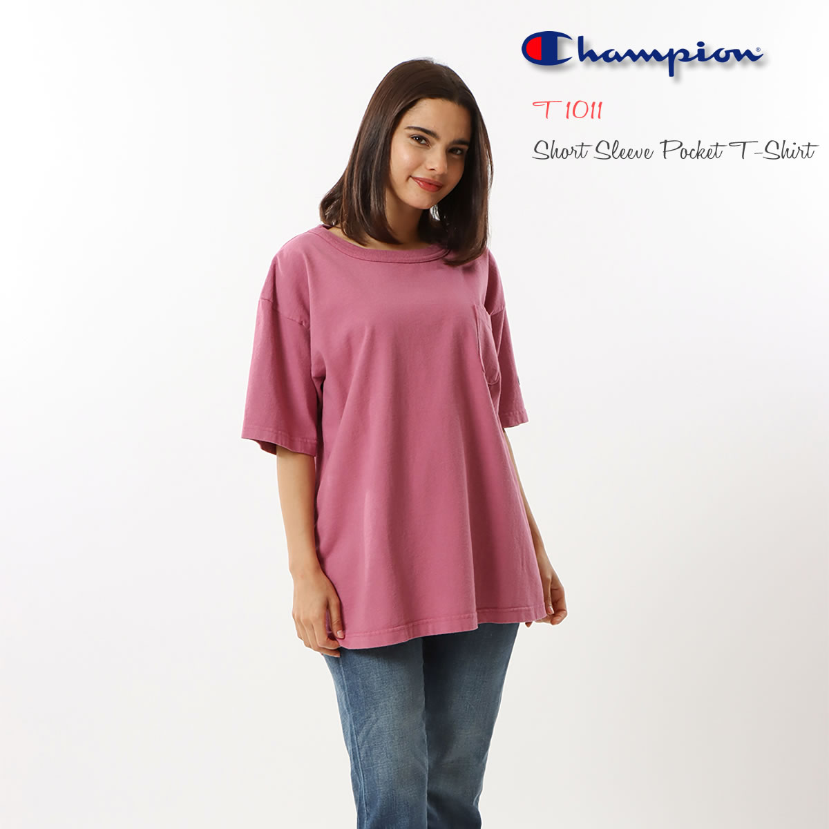 Tシャツ チャンピオン Champion ティーテンイレブン ショートスリーブポケットTシャツ T1011 USヘビーウェイト 半袖Tシャツ USAコットン｜urbene｜03