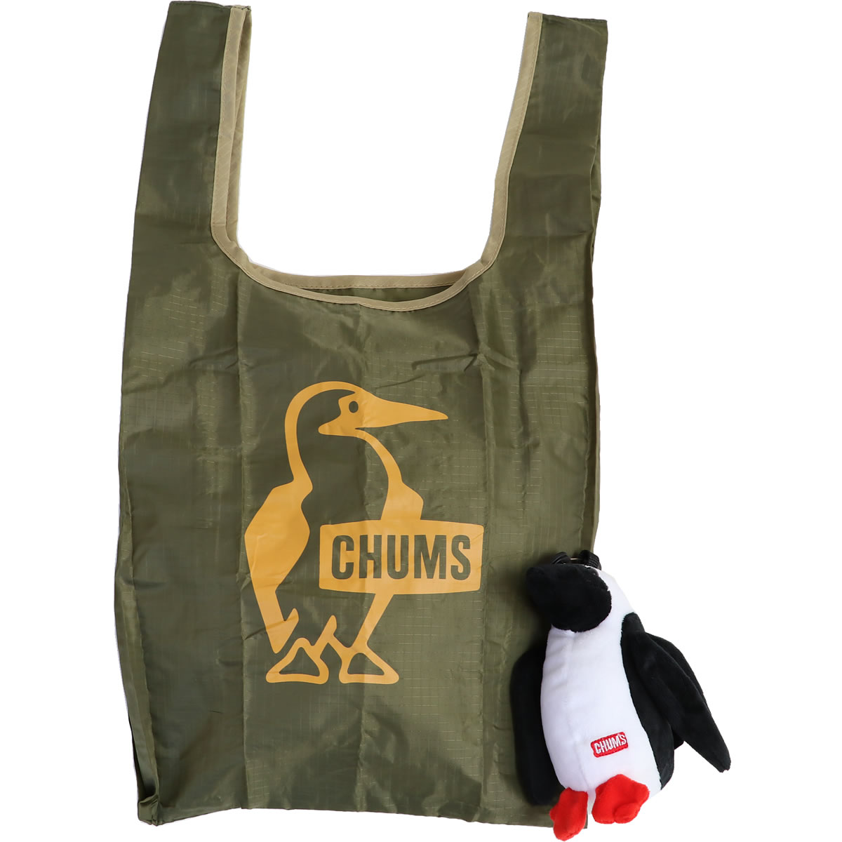 チャムス CHUMS マスコット ブービー エコバッグ カラビナ付き Booby Eco Bag ブ...