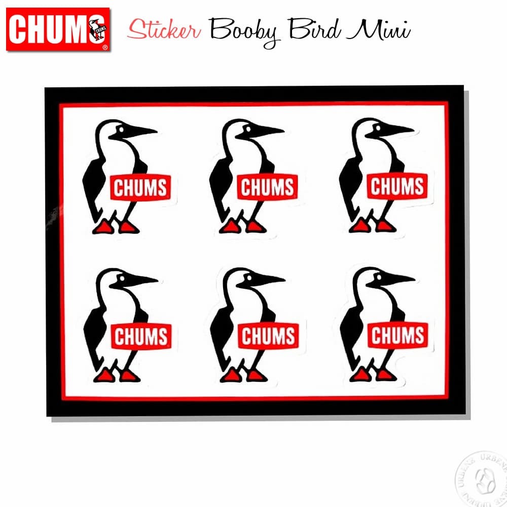 チャムス ステッカー Chums ミニ ブービーバード シール Mini Booby Bird Sticker ch62-0009 ch62-1621｜urbene｜02