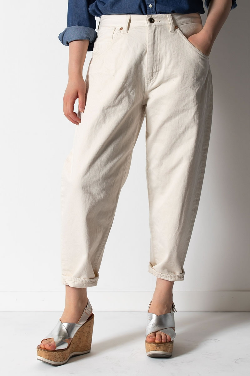 DEEP BLUE（ディープブルー） ワイドルーズカラーデニムパンツ