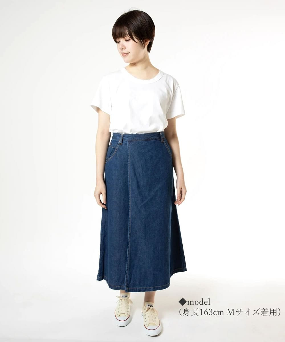 DEEP BLUE プリーツスカート デニムスカート 日本製 DEEP BLUE ディープブルー スカート deepblue ヴィンテージ加工