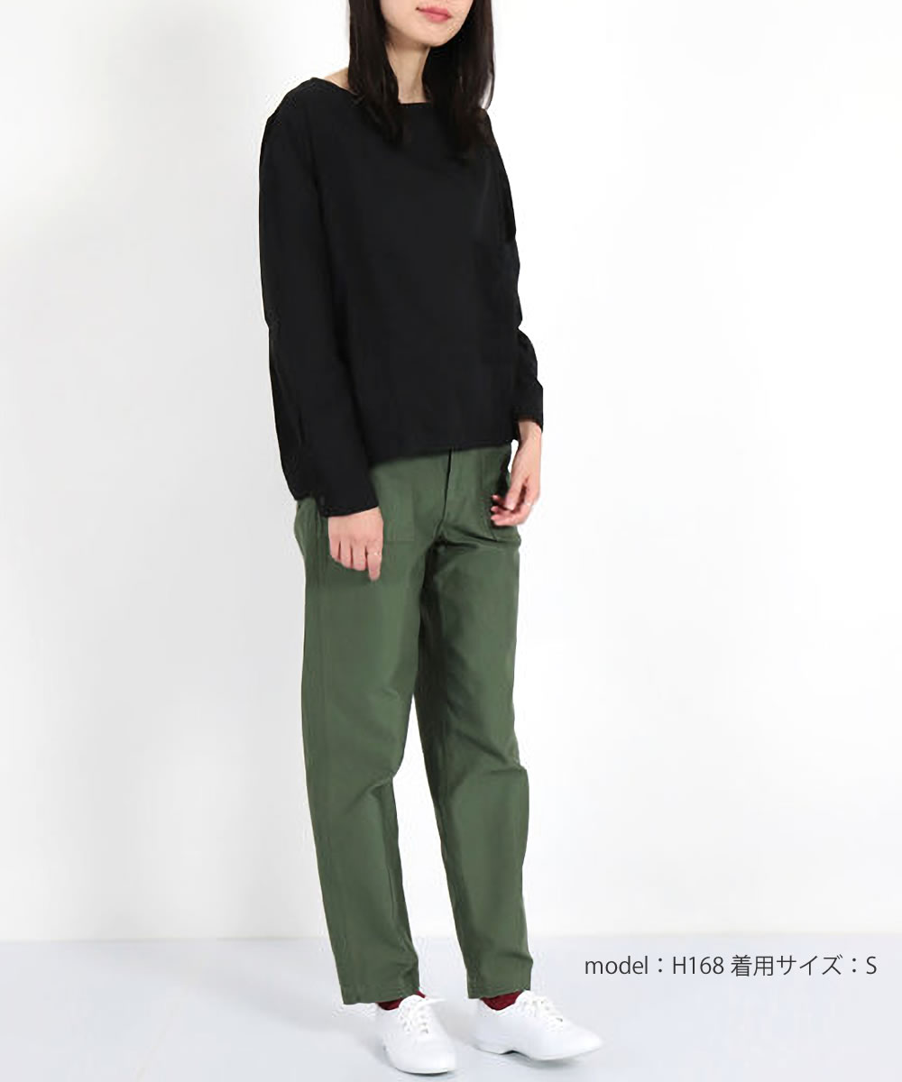 D.M.G. ドミンゴ パンツ d.m.g DMG バックサテン コットン ワイド