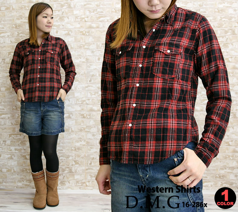 チェック柄シャツ ドミンゴdmg ウエスタン ブラウス 長袖 レディース D M G おしゃれ Dmg 16 286x ジーンズ カジュアル アーベン 通販 Yahoo ショッピング
