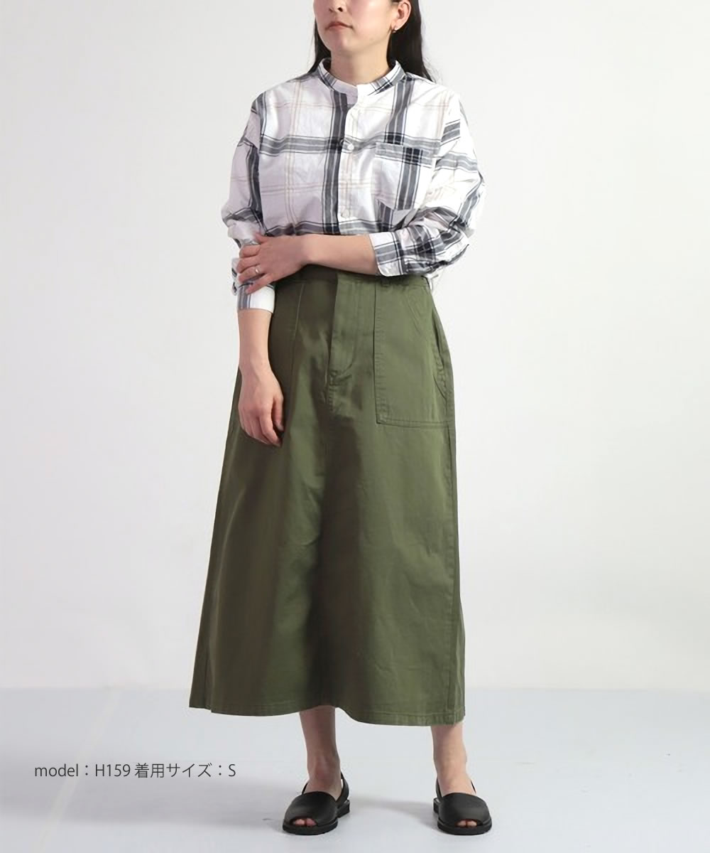 D.M.G. DMG スカート ドミンゴ ひざ下丈 ミリタリー コーマチノ