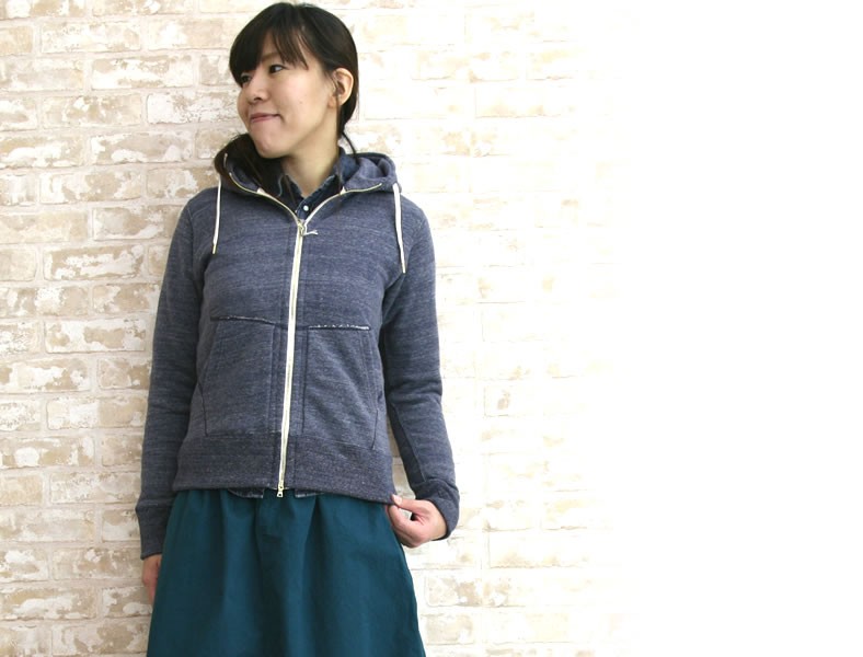 D.M.G. ドミンゴ DMG D.M.G 吊り裏毛 スウェット ジップアップパーカー