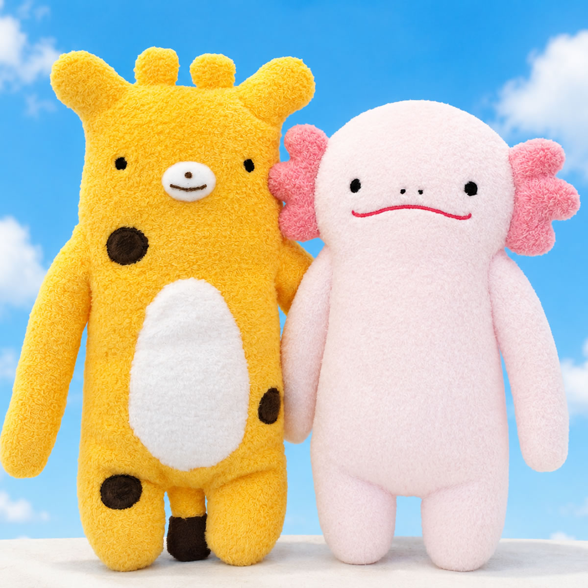 フモフモさん ジジ Mサイズ ぬいぐるみ キリン ふもふもさん 黄色