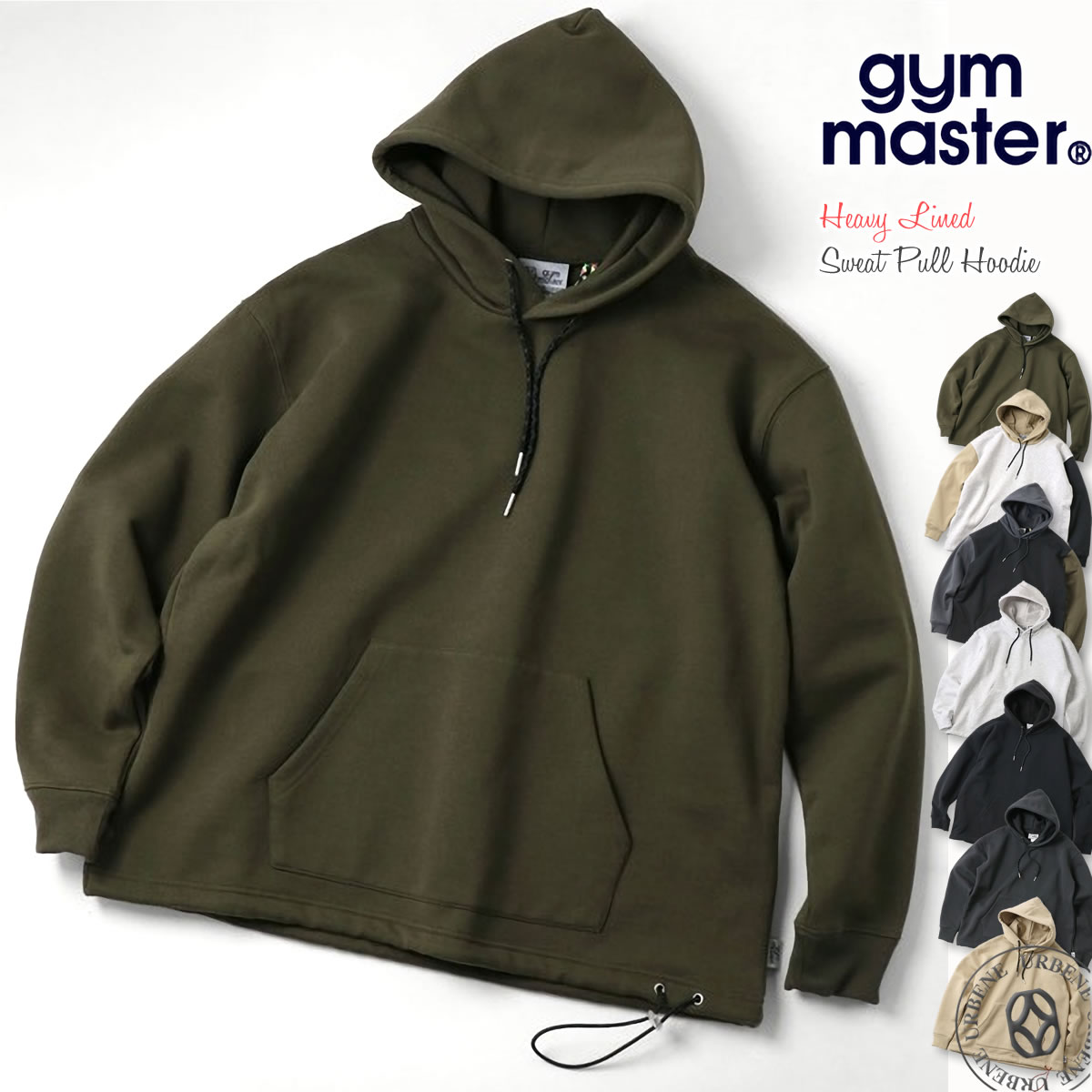 gym master スウェット ロングテールジップパーカー　【新品未使用】 gym master（ジムマスター） パーカー ウェーブキルトジップパーカー