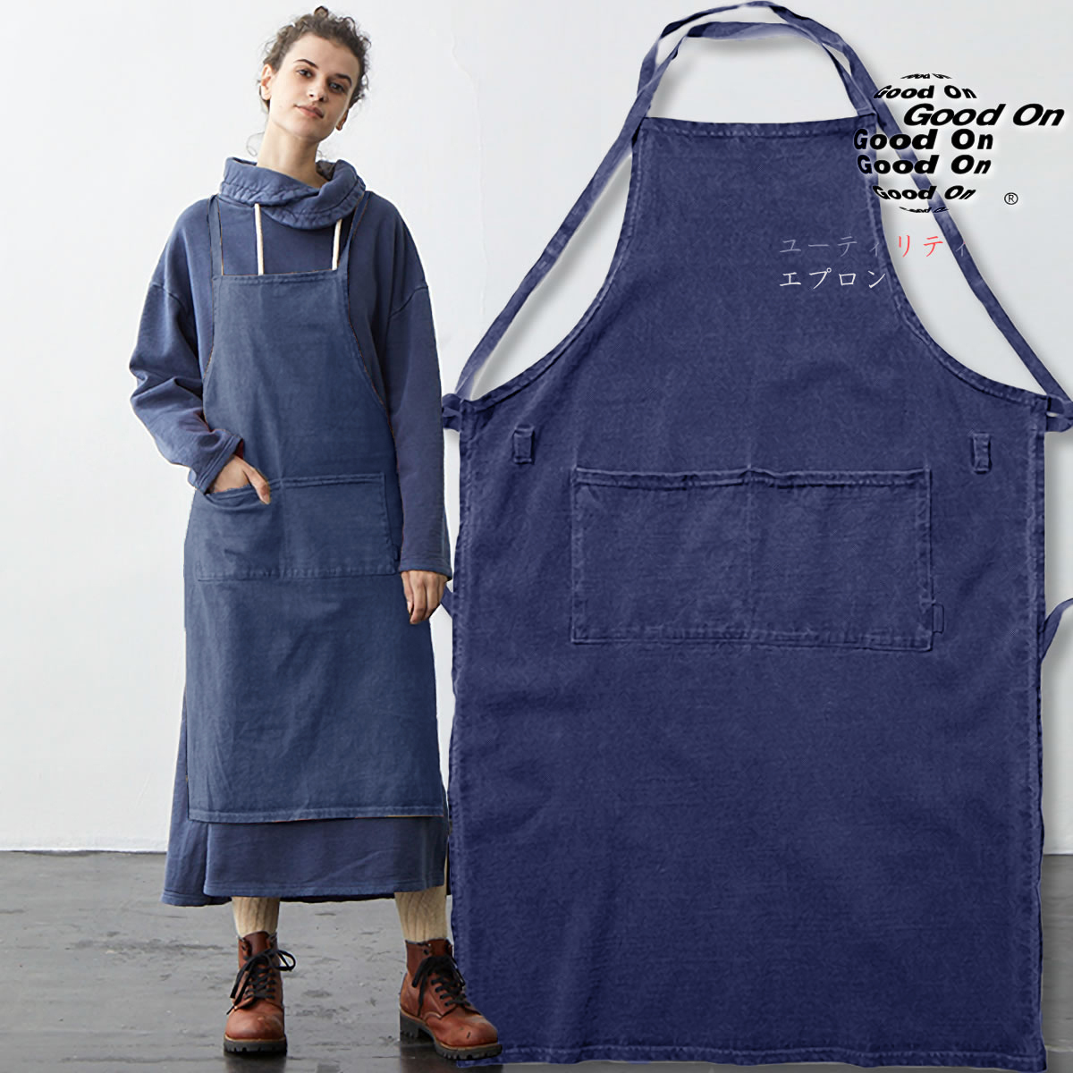 GOOD ON（グッドオン） エプロン ヘビージャージー ユーティリティー