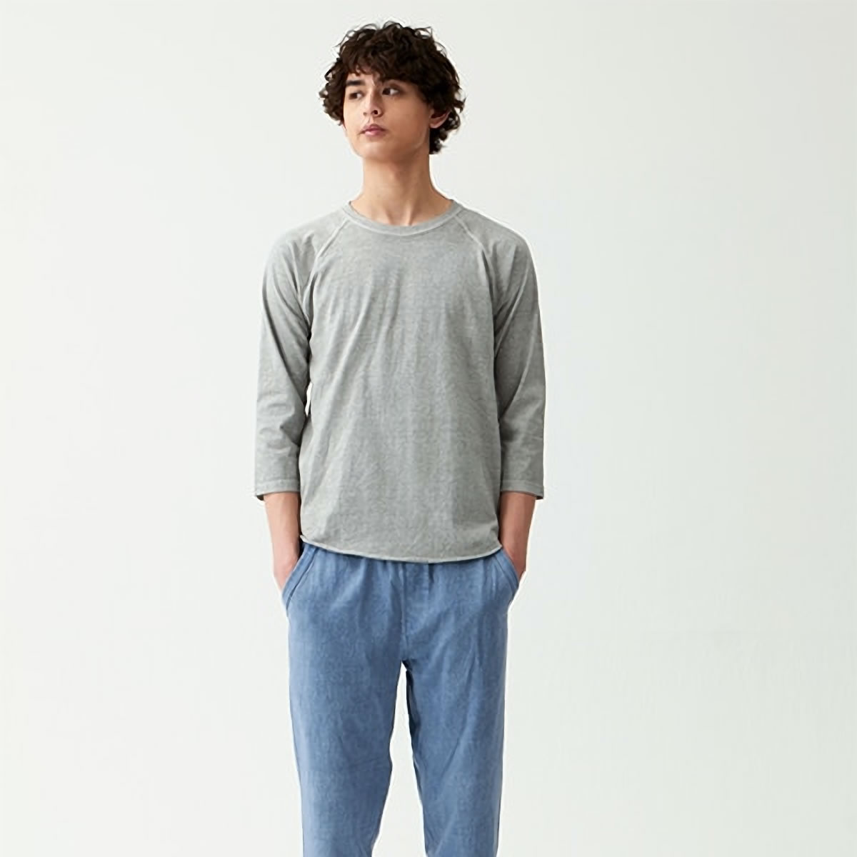GOOD ON Tシャツ グッドオン ラグラン 七分袖 ピグメントダイ GOOD ON Tシャツ グッドオン ラグラン 七分袖 ピグメントダイ