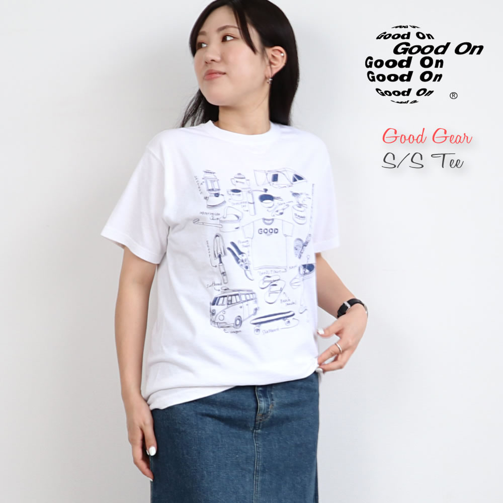 半袖Tシャツ GOOD ON グッドオン GOOD GEAR ショートスリーブTシャツ グラフィックTシャツ  クルーネック 丸首 メンズ レディース｜urbene｜02