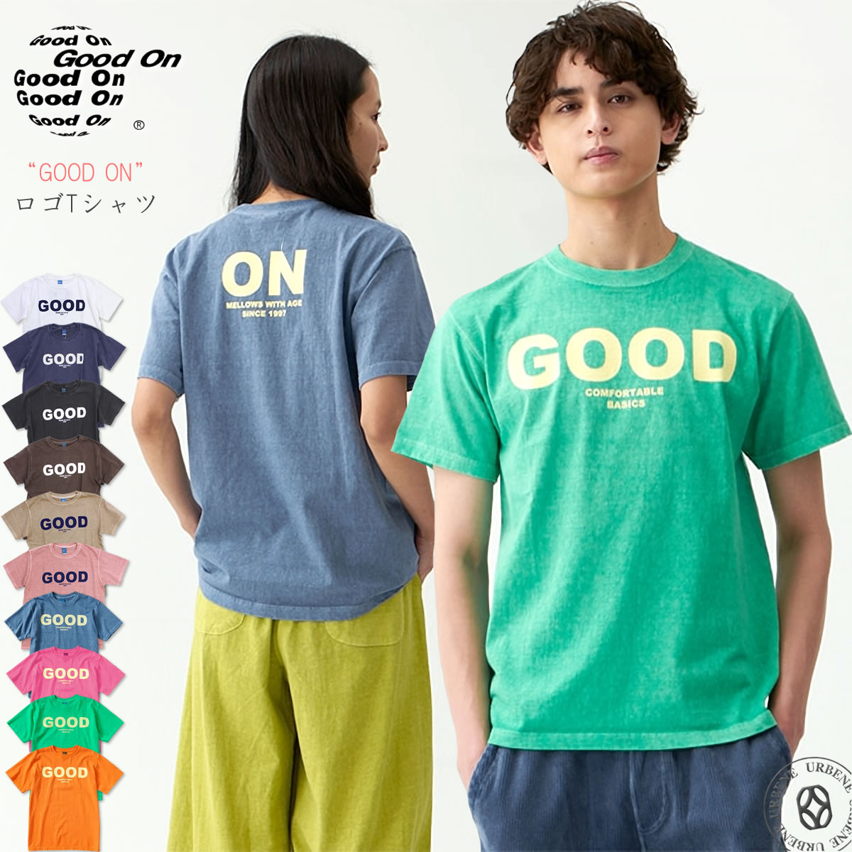 GOOD ON 半袖Tシャツ★M GOOD ON 半袖Tシャツ グッドオン ロゴショートスリーブTシャツ