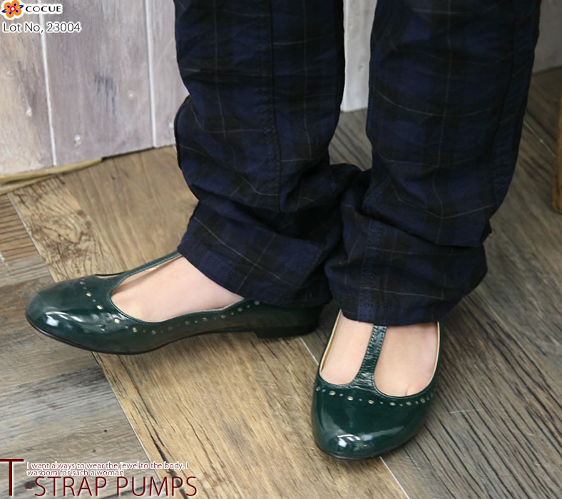 コキュ Cocue パンプス Tストラップ パンチング エナメル ミツコ レディース バレエシューズ 靴 バレーシューズ おしゃれ Buyee Buyee Jasa Perwakilan Pembelian Barang Online Di Jepang