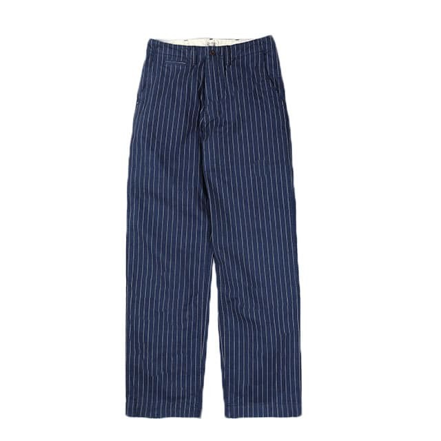 JAPAN BLUE JEANS ジャパンブルージーンズ オールドヒッコリーストライプ ウォバッシュトラウザーパンツ BROOKLYN ブルックリン  テーパード メンズ