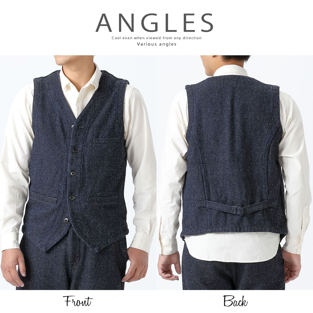 ジャパンブルージーンズ アーバンベスト 撚り杢ツイル グレー М JAPAN BLUE JEANS メンズ ジャパンブルージーンズ アーバン
