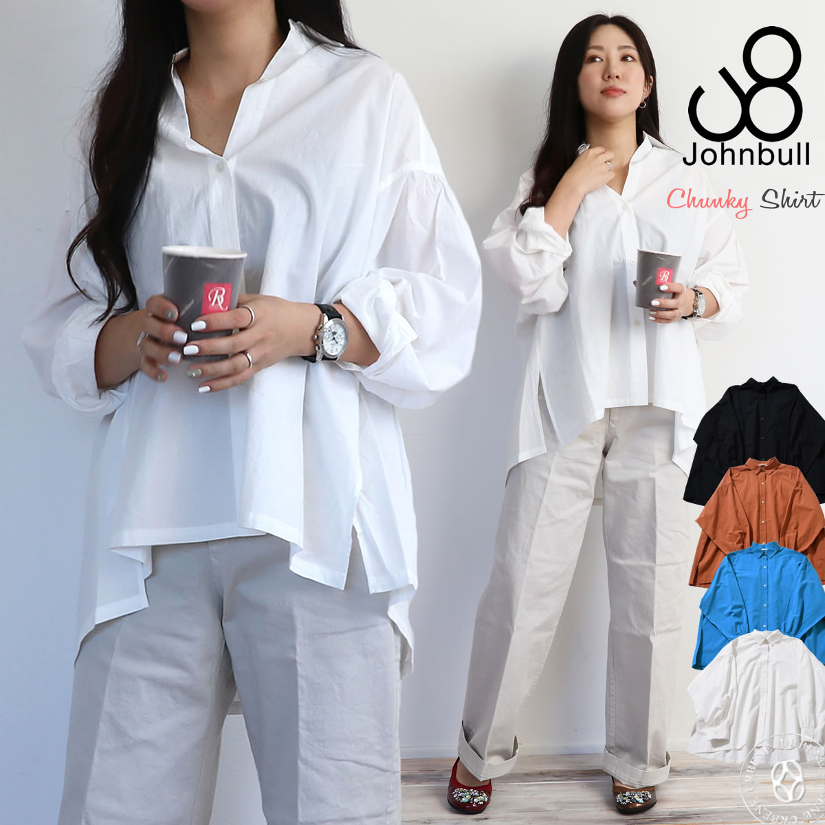 Johnbull（ジョンブル） ブラウス レディース チャンキーシャツ 長袖 