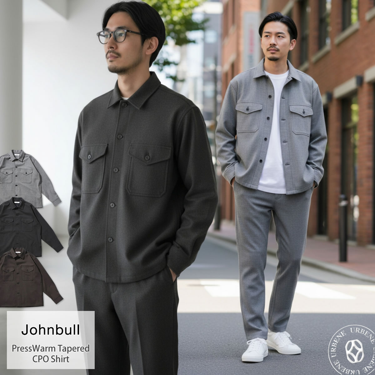 Johnbull（ジョンブル） 長袖シャツ メンズ プレスウォームCPOシャツ 