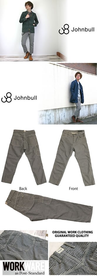 Johnbull ジョンブル メンズ ヒッコリー スリークォーター