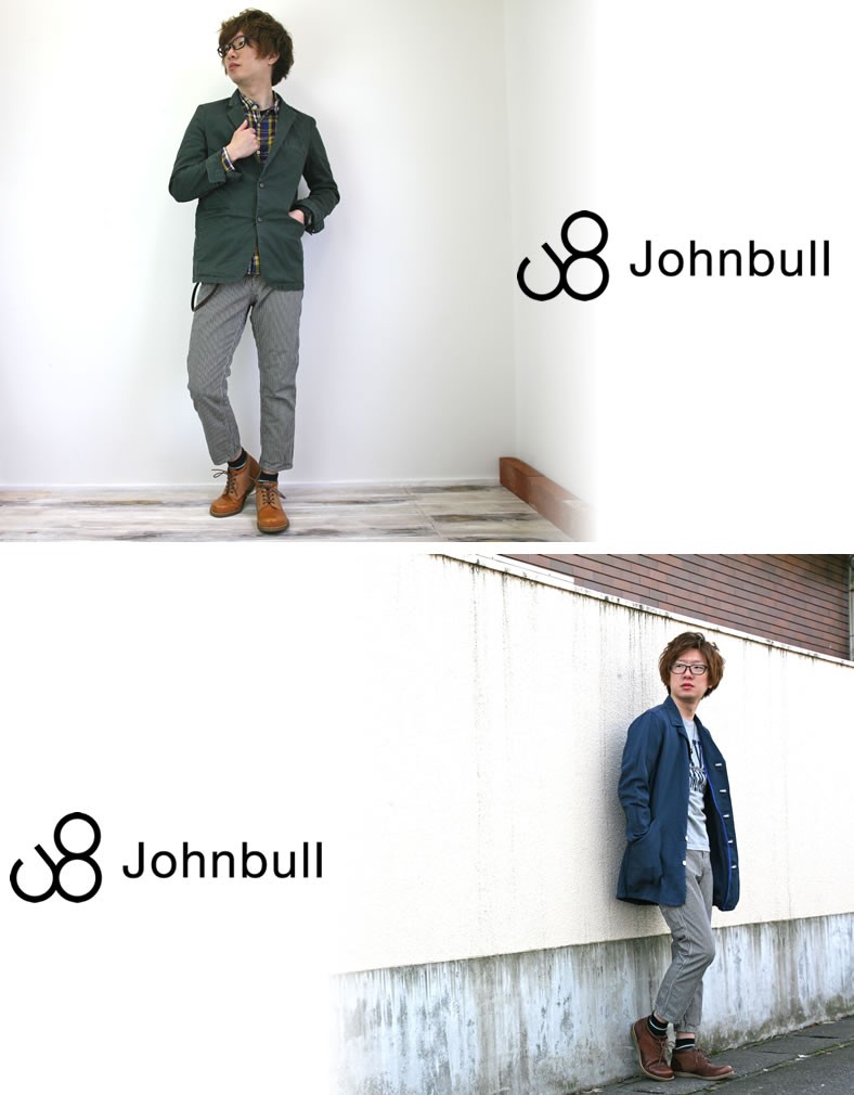 Johnbull（ジョンブル） メンズ ヒッコリー スリークォーター