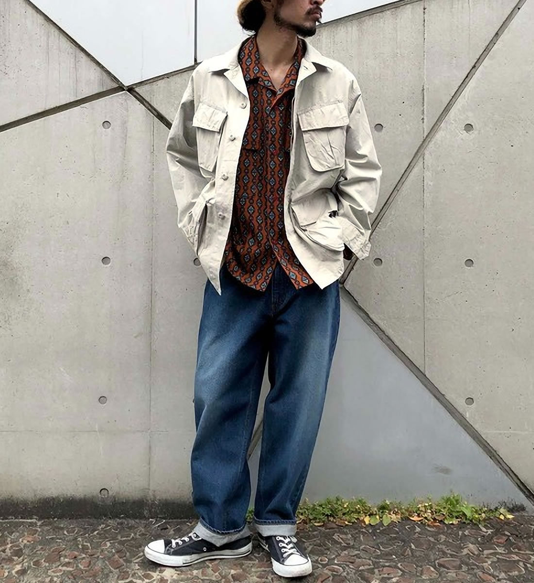 Johnbull（ジョンブル） メンズ シャツ リップストップ ファティーグ