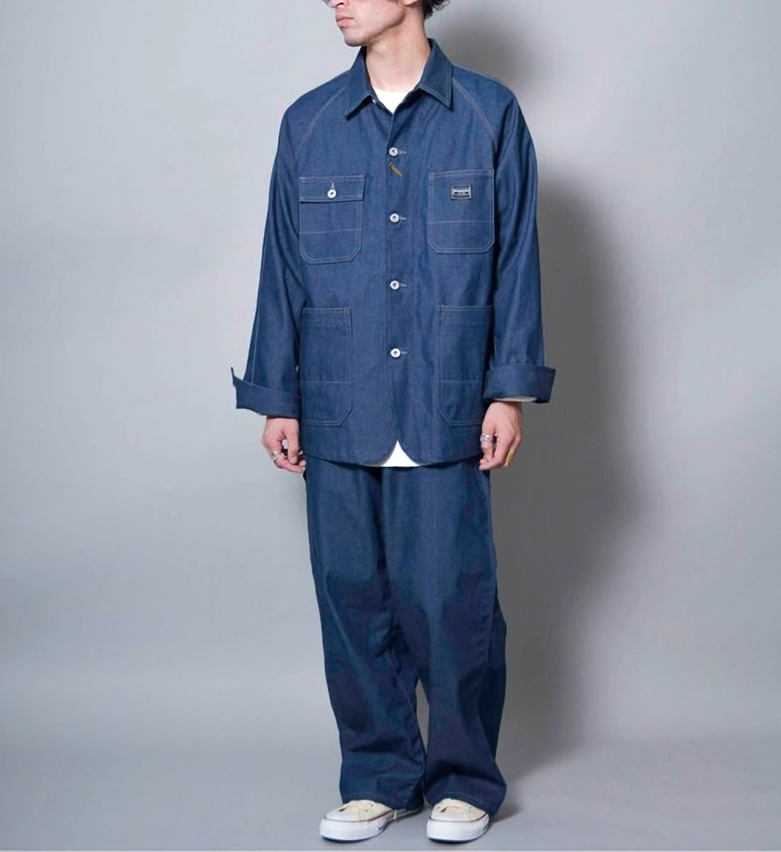 Johnbull ジョンブル メンズ JOHNBULL ID204 デニム ヒッコリー