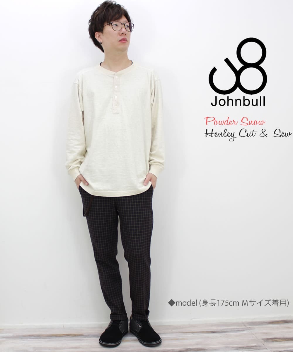 JOHNBULL スラブフライスヘンリーロングスリーブTシャツ レディース ジョンブル JL243C04 長袖 ブランド 大きいサイズ 大きめ ゆったり 綿 ロング tシャツ スラブフライスヘンリーロングスリーブTシャツ | ジョンブル公式