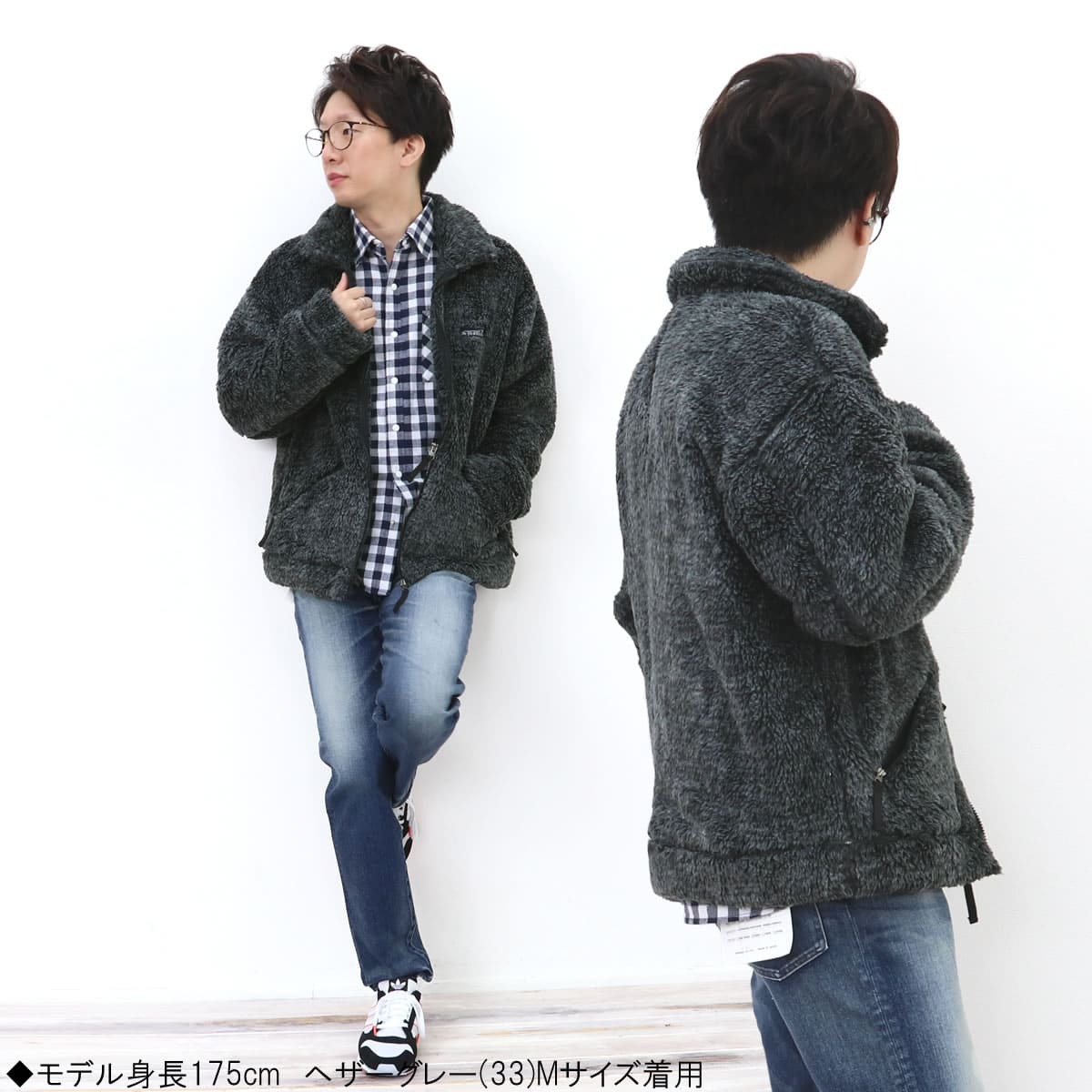 Johnbull ジョンブル ボアジャケット M Johnbull（ジョンブル） フリース ボア ジップ ジャケット 25917