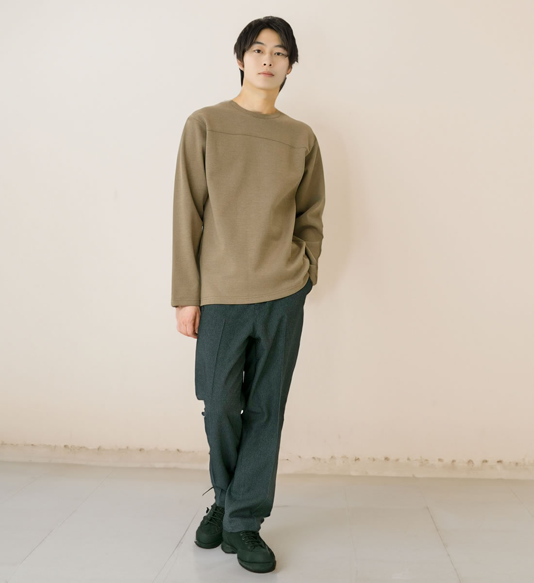 Johnbull（ジョンブル） メンズ ダンボールニットクルーネックプル
