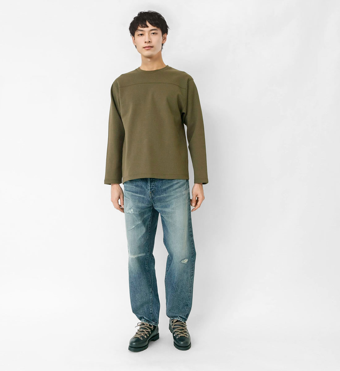 Johnbull（ジョンブル） メンズ ダンボールニットクルーネックプル