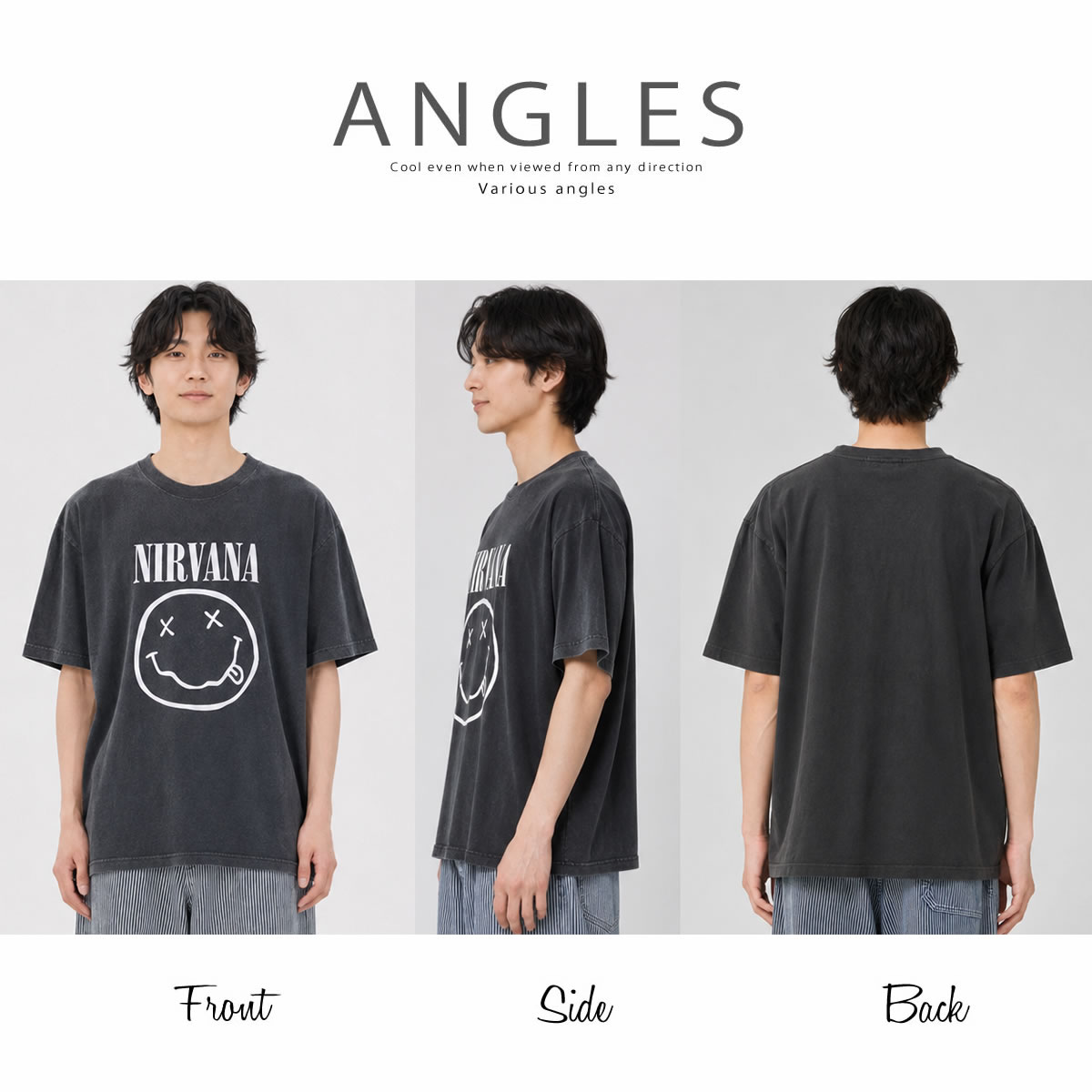 Johnbull（ジョンブル） 半袖Tシャツ アーティストTシャツニルヴァーナ 