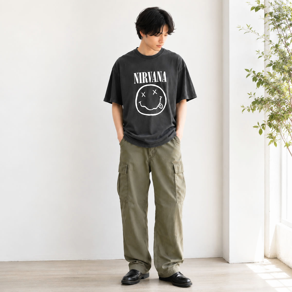 Johnbull（ジョンブル） 半袖Tシャツ アーティストTシャツニルヴァーナ 