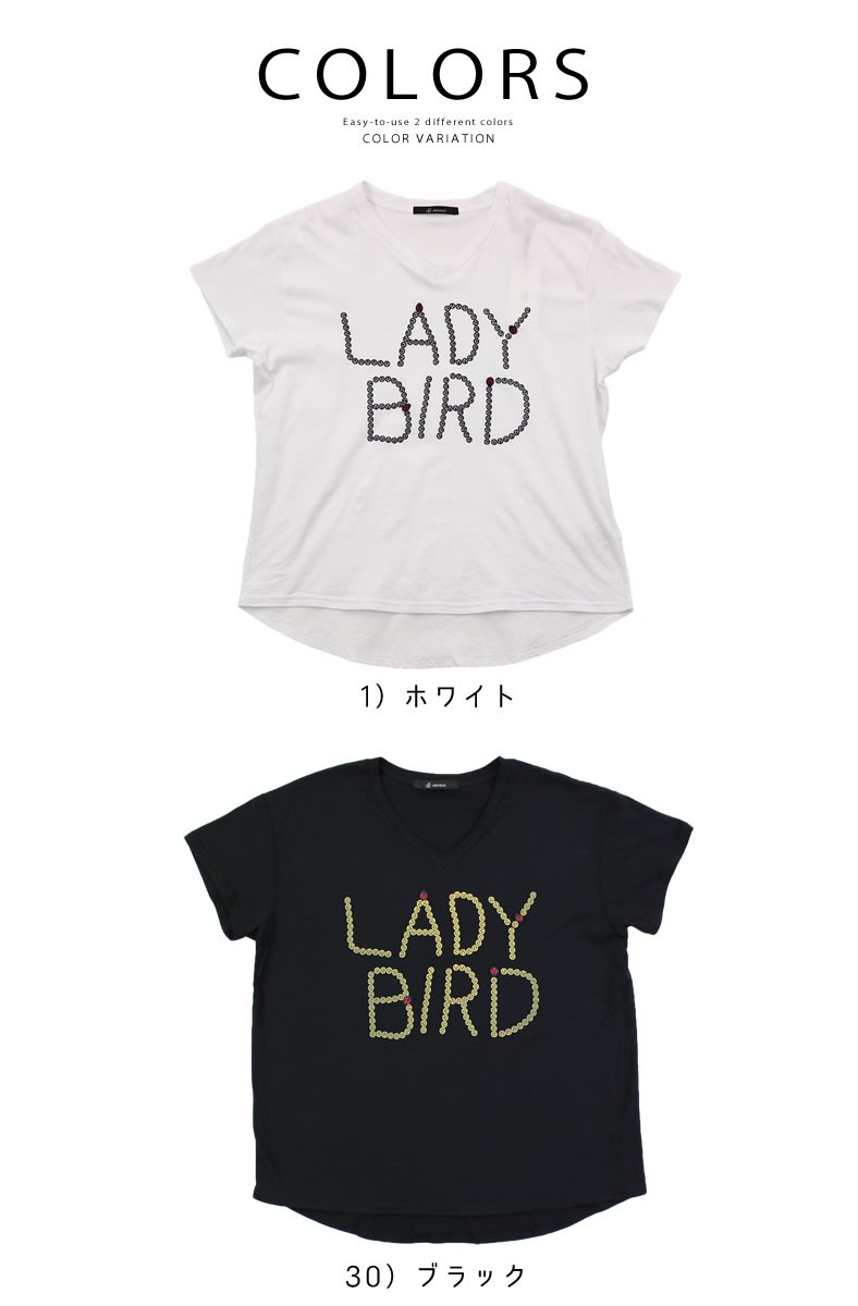ジョンブル レディース Tシャツ Johnbull デザインプリントTシャツ LADYBIRD zc340 ドロップショルダー 半袖 アメカジ おしゃれ Johnbull ジョンブル レディース Tシャツ デザインプリントT