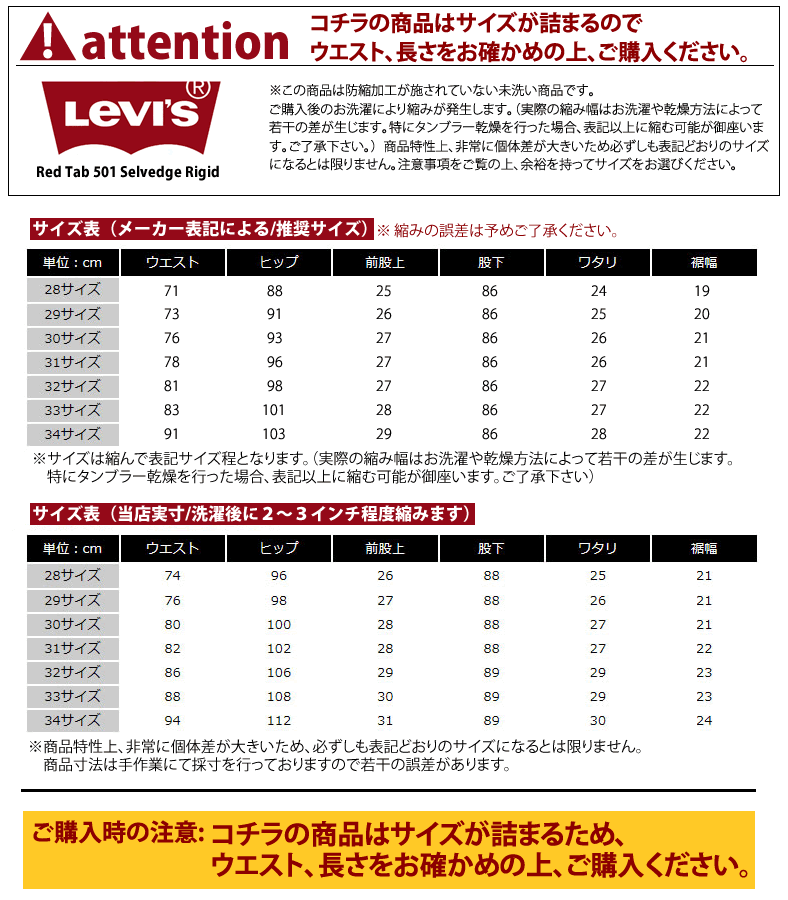 リジッドジーンズ リーバイス LEVIS RED TAB 501セルビッチデニム ストレート パンツ メンズ :levis-lv501