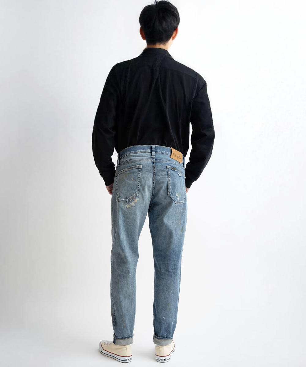 BIGJOHN ビッグジョン ジーンズ デニム スキニー W28 ダメージリペア Big John（ビッグジョン） ジーンズ ヴィンテージリペア加工