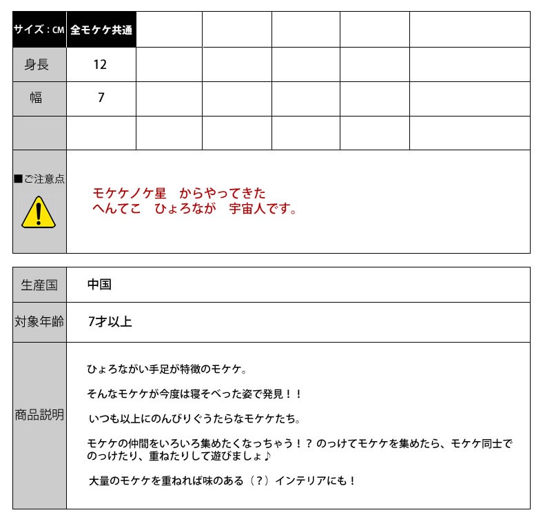 モケケ もけけ のっけてモケケ mknm-0068 超ミニ 抱き枕 チト